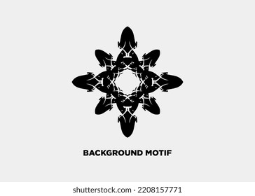 ILLUSTRATION OF SIMPLE FLOWER ART BACKGROUND PATTERN