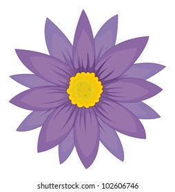 Ilustración de una cabeza de flor simple
