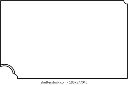 
It is an illustration of a simple frame