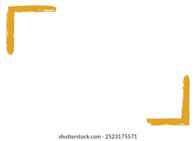 Ilustración de marco simple con toque de pincel