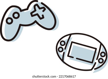 Illustration of a simple game controller