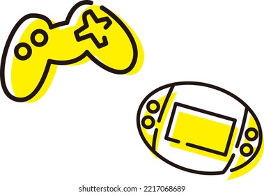 Illustration of a simple game controller