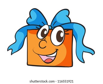Illustration eines einfachen Geschenkes