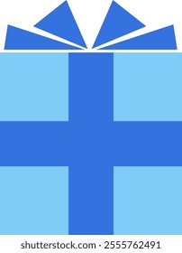 It is an illustration of a simple gift box.