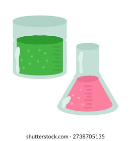 Illustration of a simple glass flask