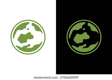 Ilustración de la Tierra Verde simple