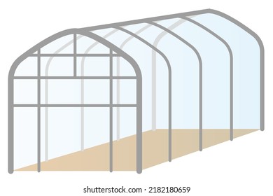 Ilustración de un simple invernadero