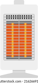 Illustration of a simple halogen heater