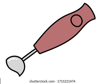 Illustration of a simple hand blender