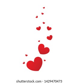 Icono de ilusión de corazones simples