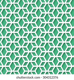Illustration of Simple Hex Pattern with Realistic Shadow for your Backgrounds, Presentations, Mobile devices etc