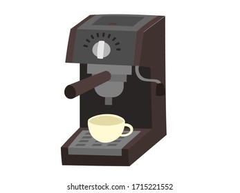 Illustration of a simple home coffee maker