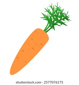 Illustration of a simple icon of a carrot.