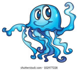 illustration of a simple jellyfish