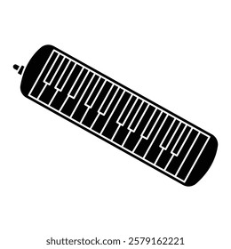 Illustration of simple keyboard harmonica