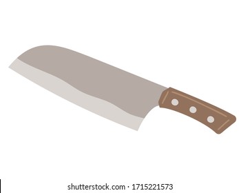 Illustration of a simple kitchen knife