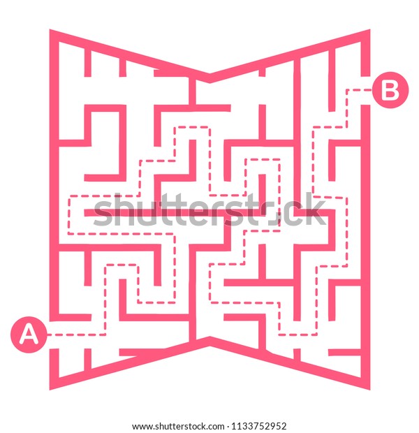 Illustration Simple Labyrinth Maze Conundrum Kids Backgrounds