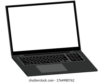 Illustration of a simple laptop