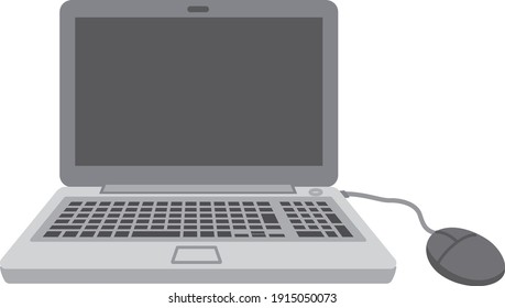 Ilustración de una laptop simple