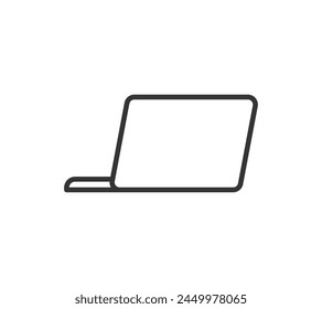 Ilustración de un portátil sencillo.