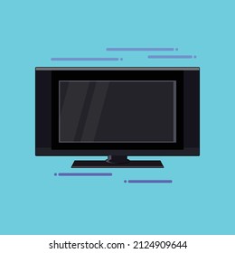 An illustration of a simple led tv, suitable as a complementary material for your project needs