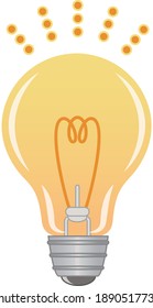 Illustration of a simple light bulb