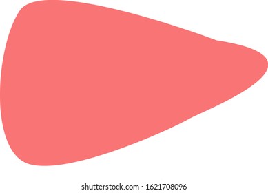 Illustration of simple liver internal organs / digestive organ