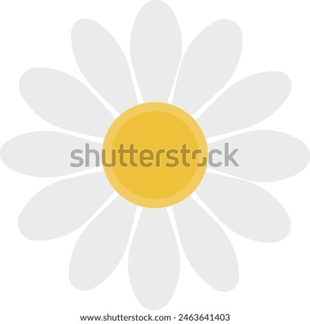 illustration of a simple marguerite