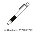Illustration of a simple mechanical pencil.　Writing utensils. 