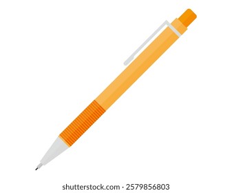 Illustration of a simple mechanical pencil.　Writing utensils. 