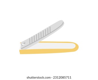 It is an illustration of a simple nail clipper.
