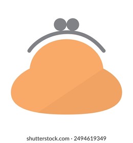 Illustration of a simple orange wallet