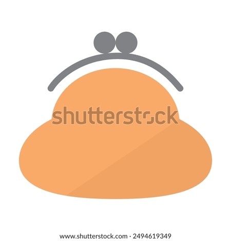 Illustration of a simple orange wallet