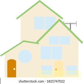 Illustration of a simple ordinary house