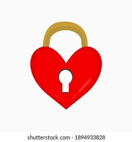 illustration from a simple padlock love
