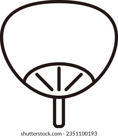 Illustration of a simple paper fan