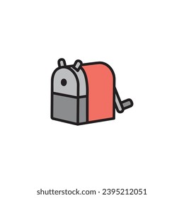 Illustration of simple pencil sharpener