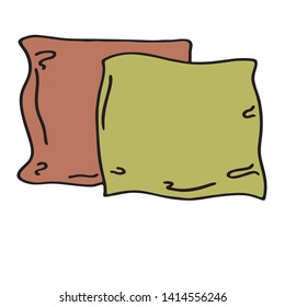 Illustration of a simple pillow