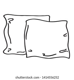 Illustration of a simple pillow