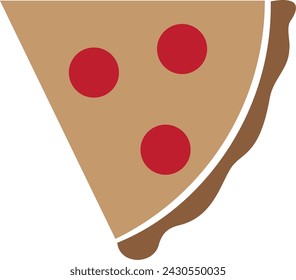 The illustration of simple pizza