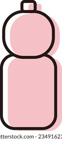 Illustration of a simple plastic bottle