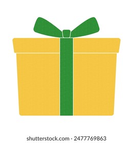Illustration of a simple present box, icon