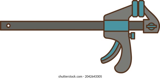 Illustration Of A Simple Quick Bar Clamp