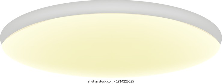 Illustration of a simple round ceiling light