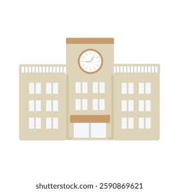 Illustration of a simple school building