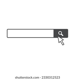 Illustration of a simple search box Arrow cursor