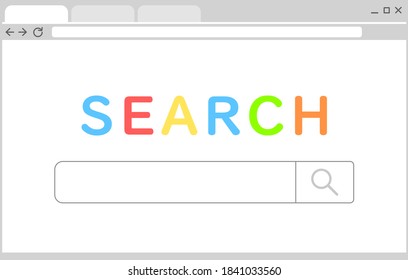 Illustration of a simple search site