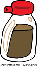 Illustration of a simple soy sauce