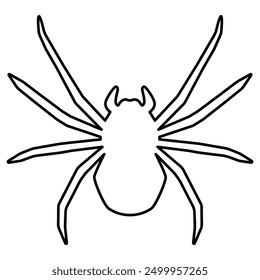 Illustration of simple spider line drawing