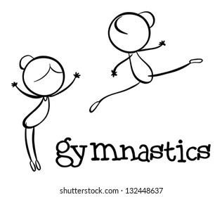 Illustration of a simple sporting figure